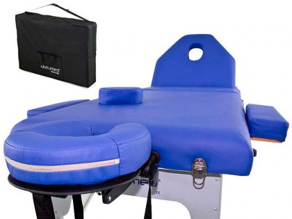 masszázságy, 3 zónás, aluvázas, elite, prémium minőségű, vastag párnázat, 186x66cm, lila, minőségi, összecsukható, hordozható, quirumed, budapest