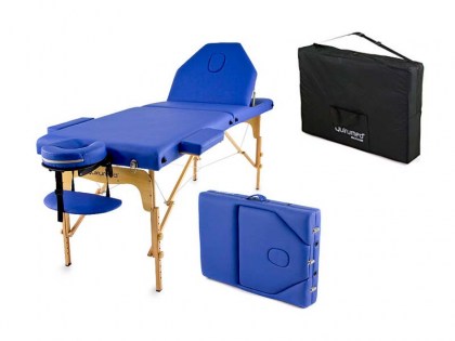 masszázságy, 3 zónás, favázas, elite, prémium minőségű, vastag párnázat, 194x70cm, lila, minőségi, összecsukható, hordozható, quirumed, budapest