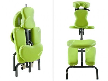 masszázsszék, masszázs szék, fémvázas, zöld, minőségi, összecsukható, hordozható, quirumed, budapest